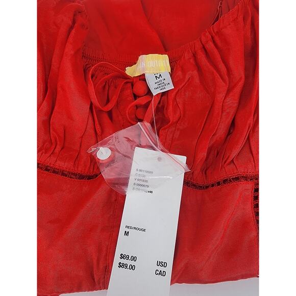 Urban Outfitters Red Cut-Out Corset Mini Dress Women's Size Medium - Picture 6 of 10